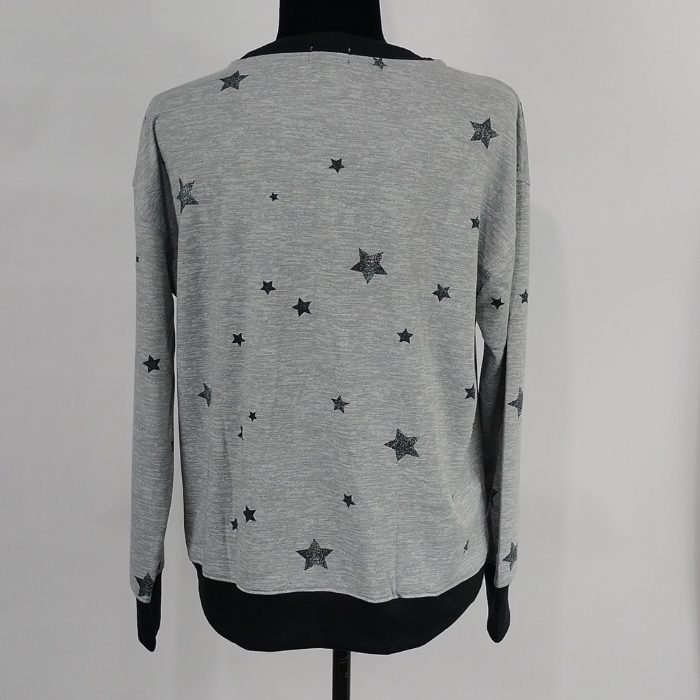 Splendid Star Patterned Lightweight Sweatshirt - image 6